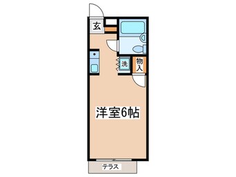 間取図 クレール越野