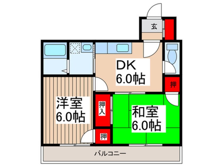 間取図 ホワイトロ－ド