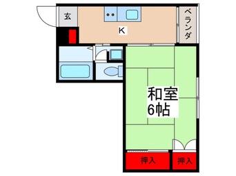 間取図 萬治洞ビル