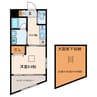 ＤＲマンションⅡ 1Kの間取り