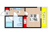 フェリスヴィラ船橋 1Kの間取り