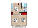 ディアス北上尾Cの間取図
