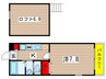 ココハウス 1Kの間取り