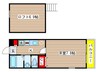 ココハウス 1Kの間取り