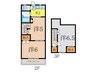 ハイツ中村園Ｂ 3Kの間取り