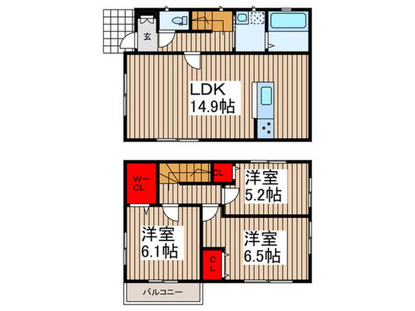 間取図 仮称　小敷谷B棟新築工事