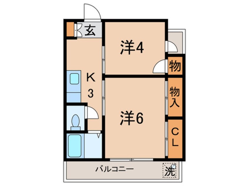 間取図 リバ－サイド菱沼