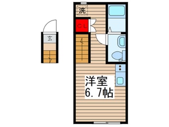 間取図 PLAISIR柴又(ﾌﾟﾚｼﾞｰﾙｼﾊﾞﾏﾀ）