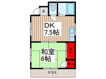 間取図 コーポ金子