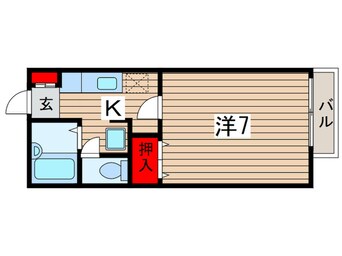 間取図 コーポアルタⅢ