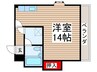 穂高第５ブラザーズ西馬橋 1Rの間取り