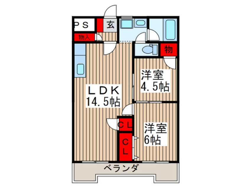 間取図 メゾンタナカ