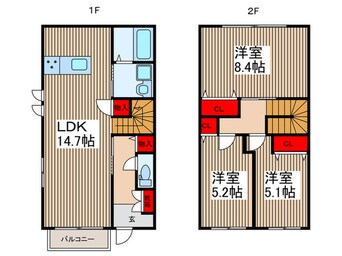 間取図 カーサフェリーチェ