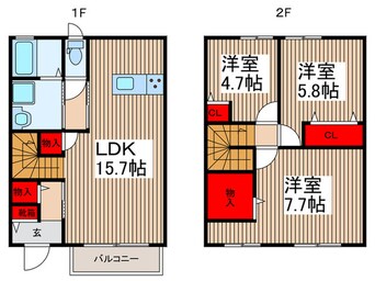 間取図 カーサフェリーチェ