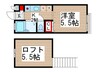 シュタットＭ 1Kの間取り