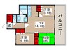 アンビシャス松戸(303) 3LDKの間取り