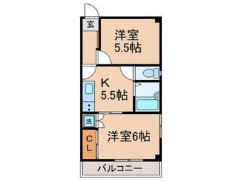 間取図 エクセルピア千年