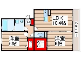 間取図 ヒルズひがし野　A棟