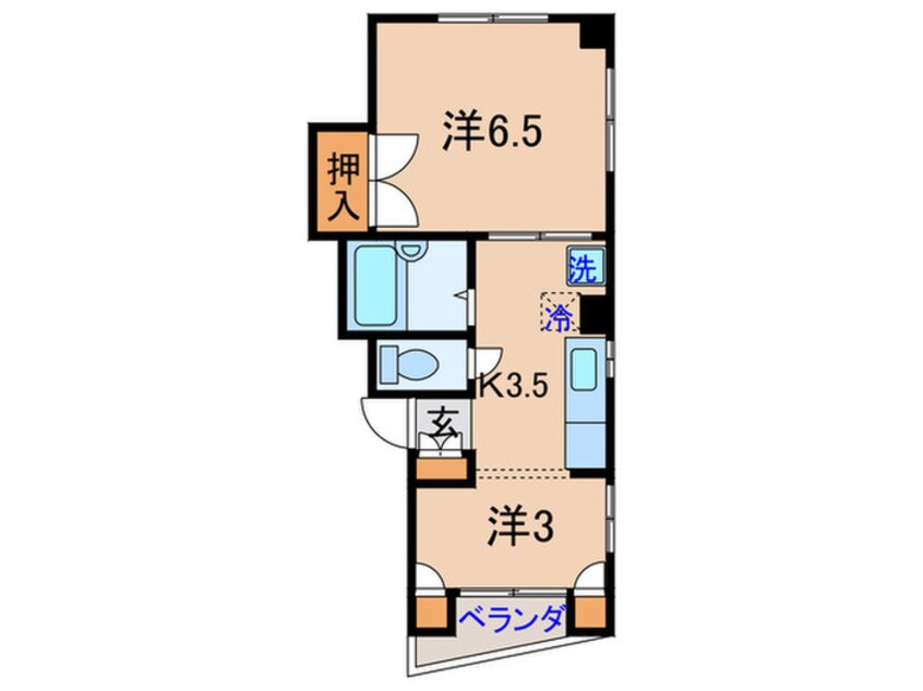 間取図 第５下河原ハイツ