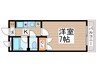 ピア・クレスト 1Kの間取り