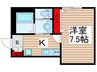 グランエスト柏の葉キャンパス 1Kの間取り