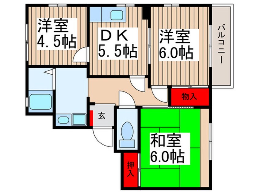 間取図 サニーホームズB