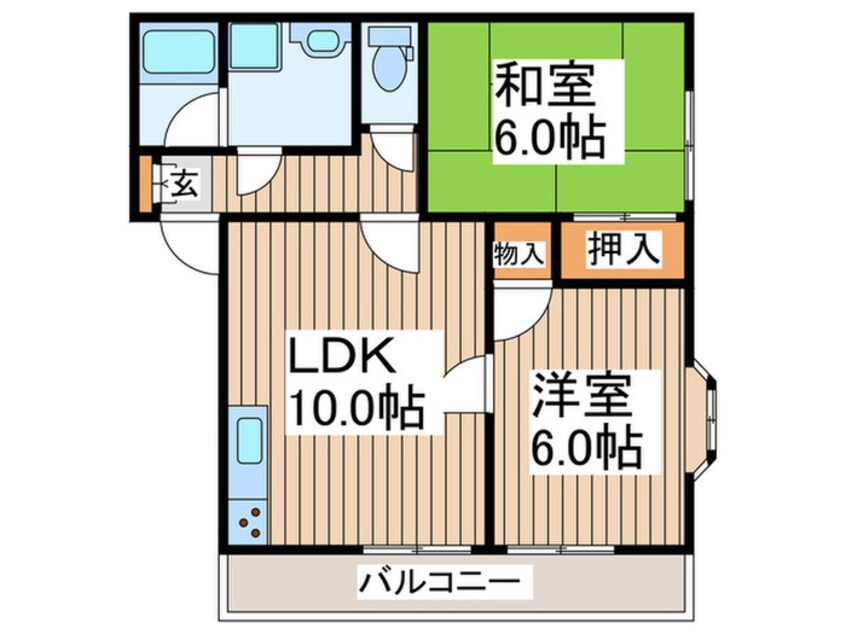 間取図 カステルＢ