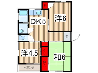 間取図 ウェルスィ－中山Ａ棟