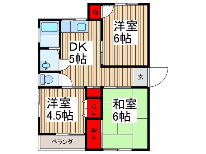 間取り図 ウェルスィ－中山Ａ棟