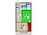 ロゼッタ鴻巣(302) 2DKの間取り
