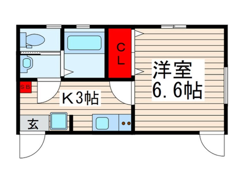 間取図 Ferio nishiarai弐番館