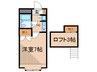 メイプルハウス 1Kの間取り