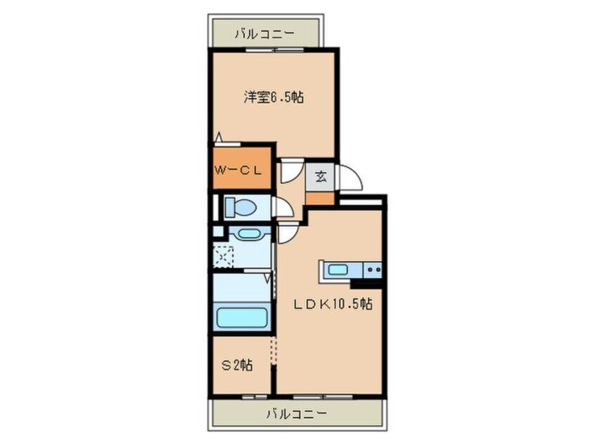 間取図 ＣＲＥＳＣＥＮＴ