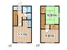 パストラル奥津Ａ 2DKの間取り