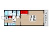ｺｰﾎﾟ嶋脇 1Kの間取り