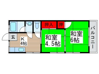 間取図 ｺｰﾎﾟ嶋脇