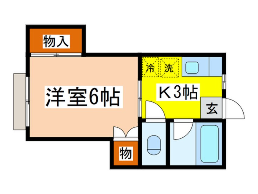 間取図 ソーレム若竹