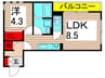 アンジュール綾瀬 1LDKの間取り