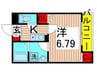 アンジュール綾瀬 1Kの間取り