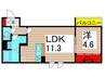 アンジュール綾瀬 1LDKの間取り