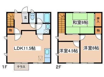 間取図 パストラル奥津Ｃ