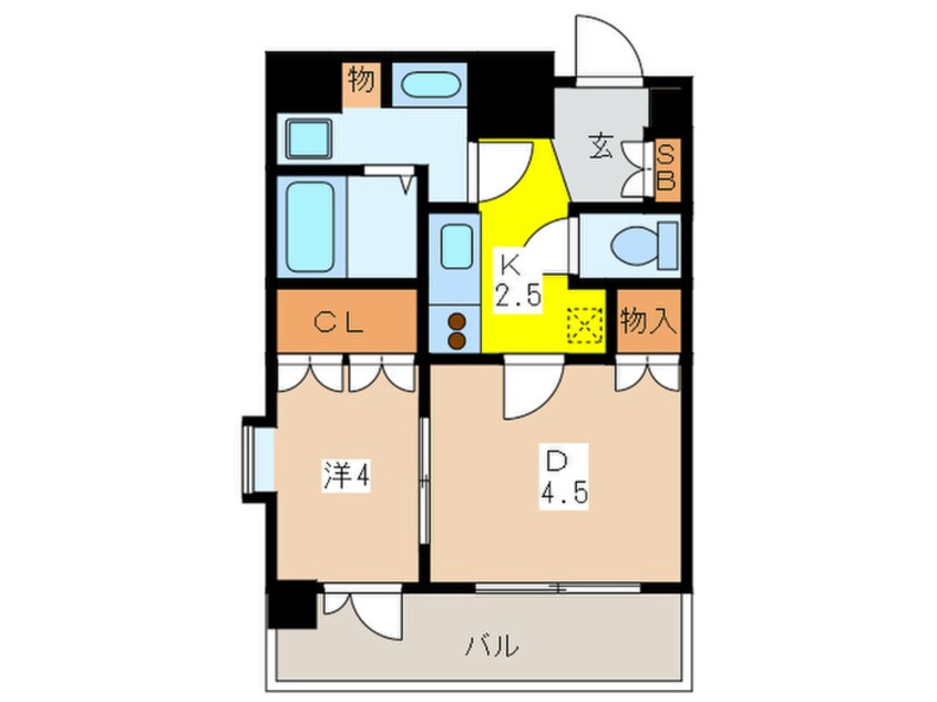 間取図 コートラクリア京橋