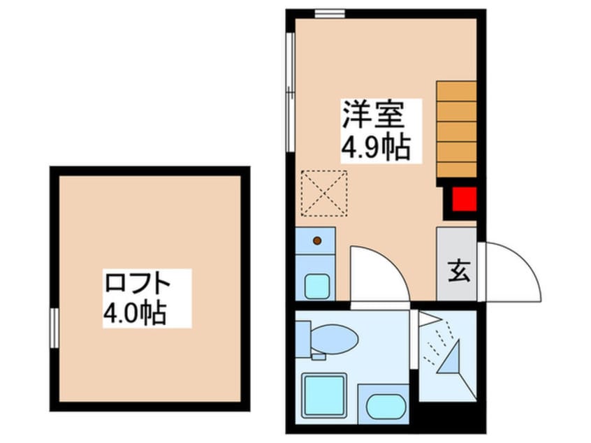 間取図 クレール瑞江