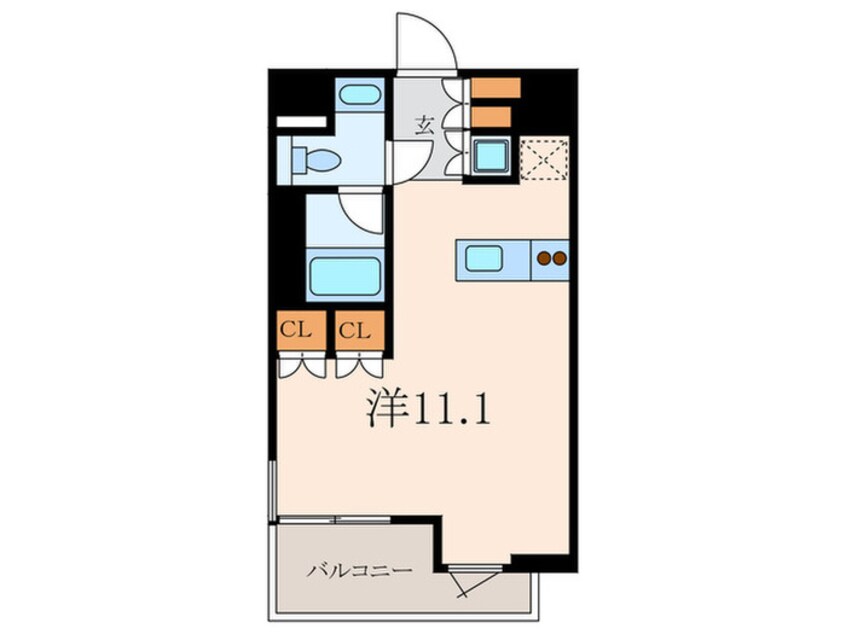 間取図 カスタリア麻布十番Ⅱ