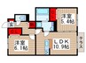 Casa Soave 2LDKの間取り