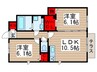 Casa Soave 2LDKの間取り