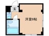 白糸台パークハイツ 1Rの間取り