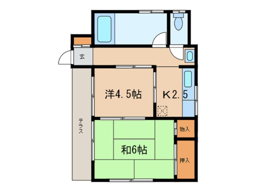 間取図 田中荘