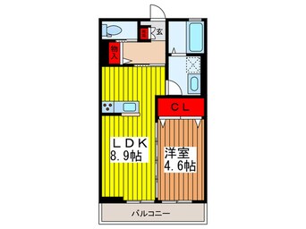 間取図 領家ハイム