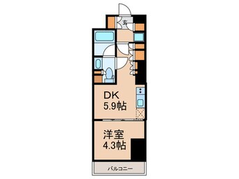 間取図 ルフォンプログレ渋谷ヒルトップ